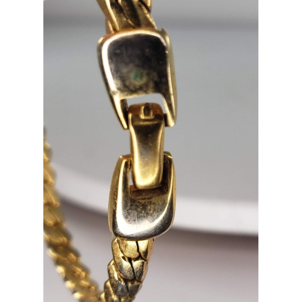Vintage Napier Gold Toned Chain Bracelet Costume Jewelry - Picture 7 of 8